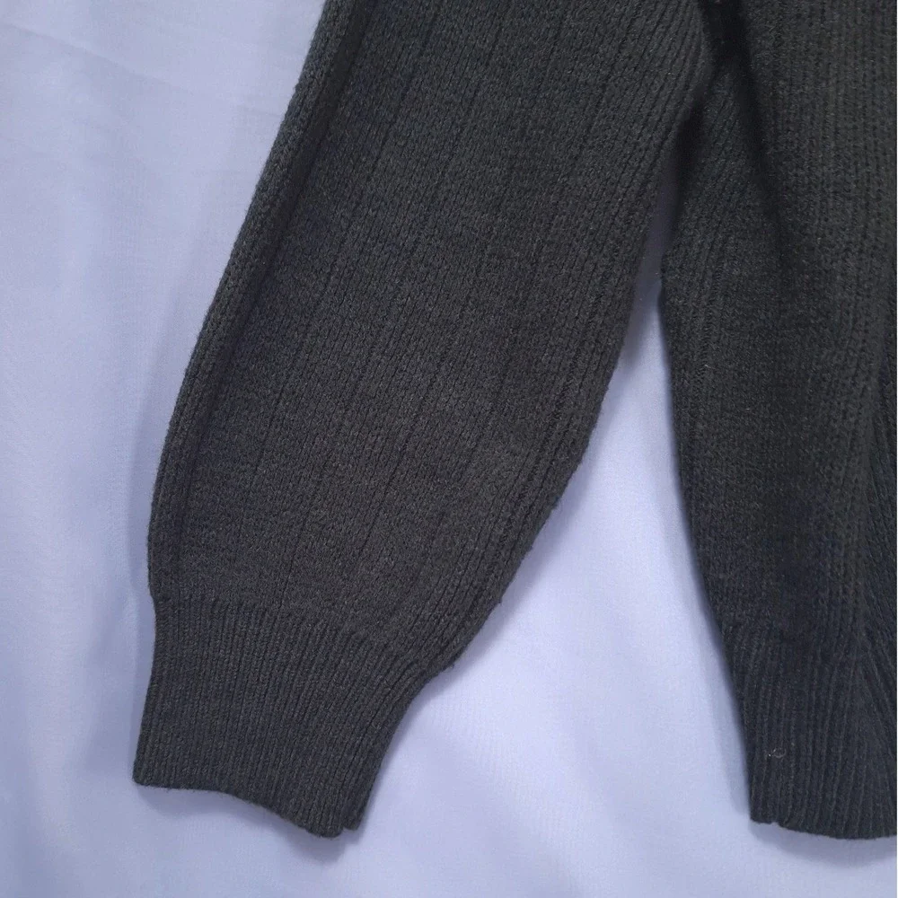 Vtg Northern Isles Full Zip Cardigan‎ Sweater Mens M Green Pockets Grandpacore